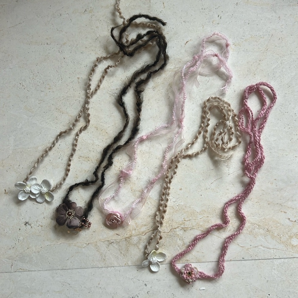 Newborn Crochet Headband Delicate Floral Photo Prop